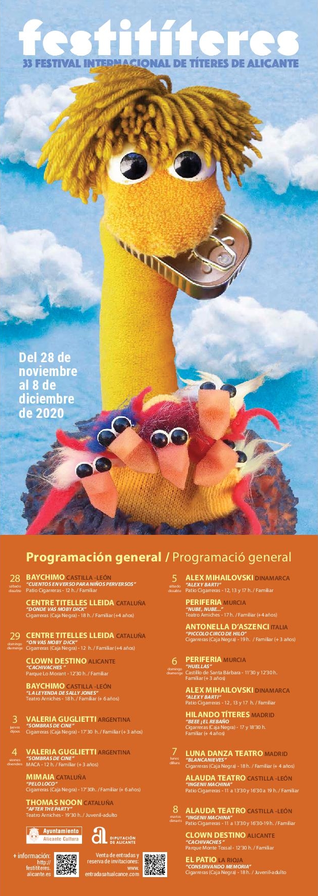Festititeres 2020. "Donde vas Moby Dick" Agenda Cultural de Alicante