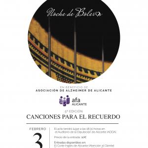 Concierto Albaladre 3 de febrero a beneficio de la Asociación de Alzheimer de Alicante