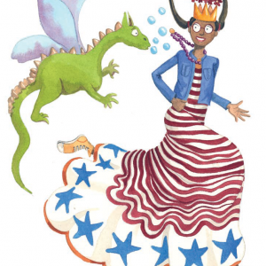 La princesa Carlota y su dragón mascota, personajes de ficción para Villafranqueza 