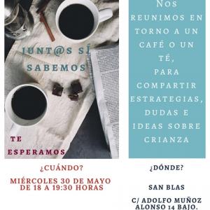 "Cafeteando en San Blas": Encuentro para compartir estrategias, dudas e ideas sobre crianza. Centro Socioeducativo San Blas
