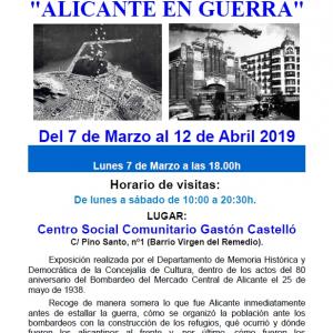 Aula Abierta. Exposición "Alicante en Guerra"