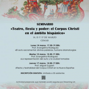 Teatre, festa i poder: El Corpus Christi en l'àmbit hispànic