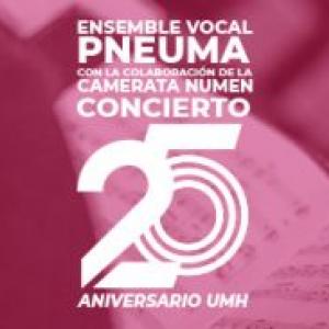 Banner Concierto 25 Aniversario UMH por PNEUMA