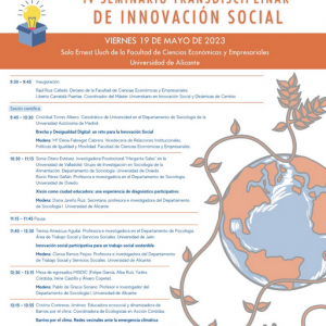 IV Seminari Transdisciplinar d'Innovació Social.