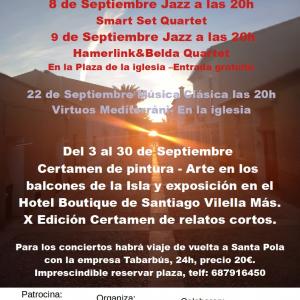 Jazz en Isla de Nueva Tabarca 8,y,9 de septiembre 