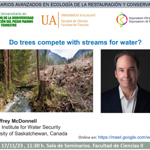 Do trees compete with streams for water?
