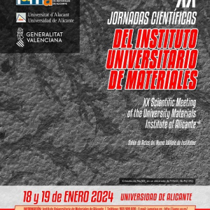Jornades Científiques de l’Institut Universitari de Materials de la Universitat d’Alacant