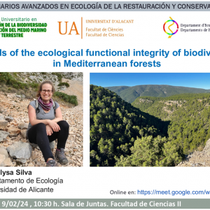 Levels of the ecological functional integrity of biodiversity in Mediterranean forests