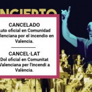 Banner de se cancela el Concierto de la Joven Orquesta UMH