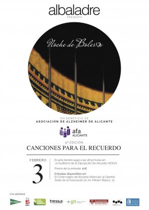 Concierto Albaladre 3 de febrero a beneficio de la Asociación de Alzheimer de Alicante
