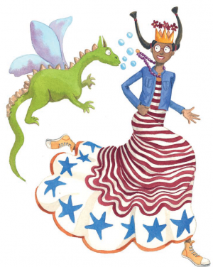 La princesa Carlota y su dragón mascota, personajes de ficción para Villafranqueza 