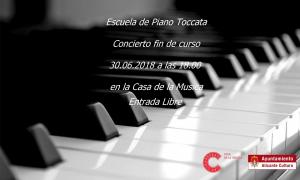 Cartel concierto fin de curso Escuela De Piano Toccata