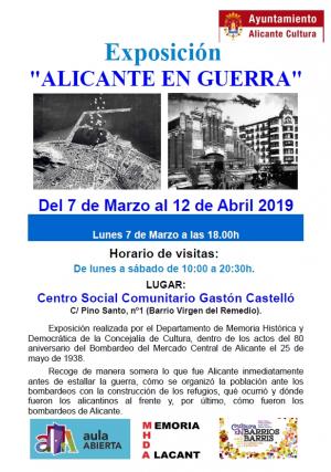 Aula Abierta. Exposición "Alicante en Guerra"