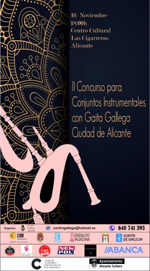 II Concurso para Conjuntos Instrumentales con Gaita Gallega Ciudad de Alicante
