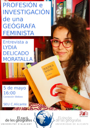 Entrevista online a Lydia Delicat Moratalla. "Professió i investigació d'una geògrafa feminista".