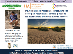D'Alacant a la Patagònia: investigant l'ecologia i resposta al canvi global dels ecosistemes àrids del nostre planeta