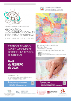 III Edició Seminari Internacional: Geopolítica, moviments socials i identitat territorial