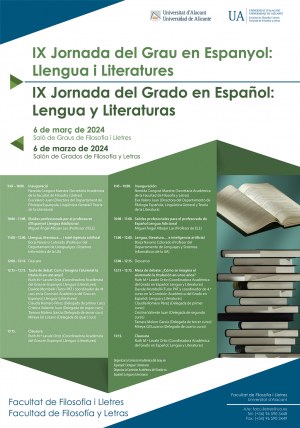 IX Jornada del Grau en Espanyol: Llengua i Literatures